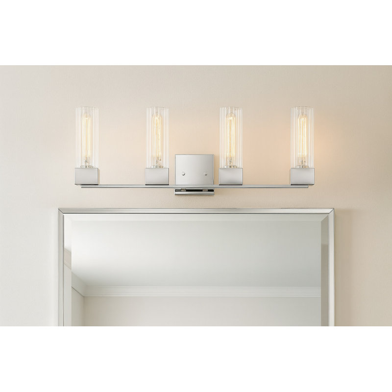 Xander 4-Light Vanity Light, Polished Nickel