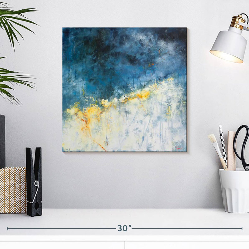 Avery Yellow Bloom, 16" H x 16" W