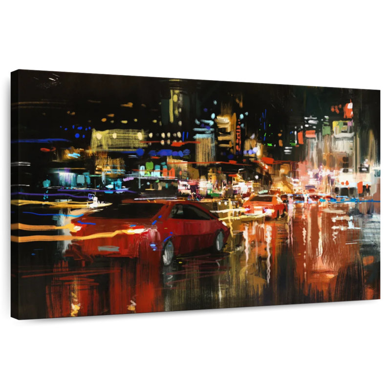 Mehar LA Night Rush, 32" H x 48" W