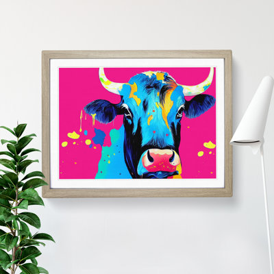 Cow Splash Vol.2 Abstract - Single Picture Frame Print