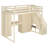 Full Modern Loft Bed With Lighted Vanity Desk, Storage Stairs, Cabinet And Armoire-1707257132