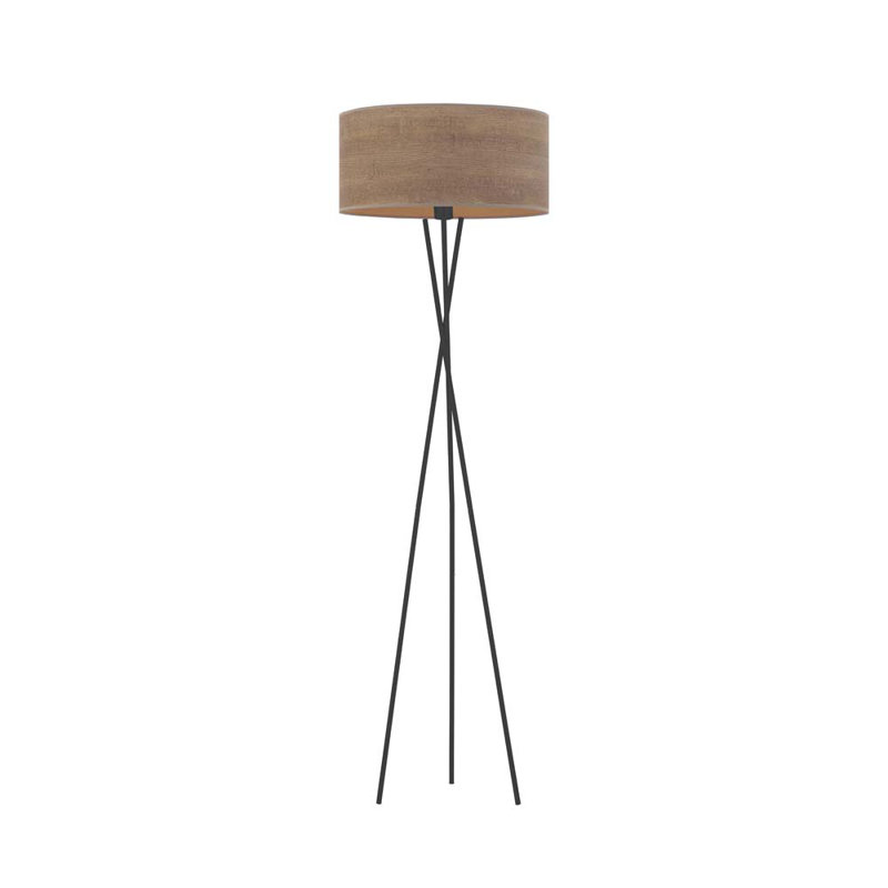 Charlton 160cm Tripod Floor Lamp, Khaki, Black