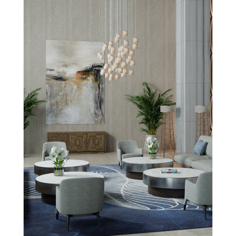 Luminaire suspendu cylindrique 30 lumières Dove
