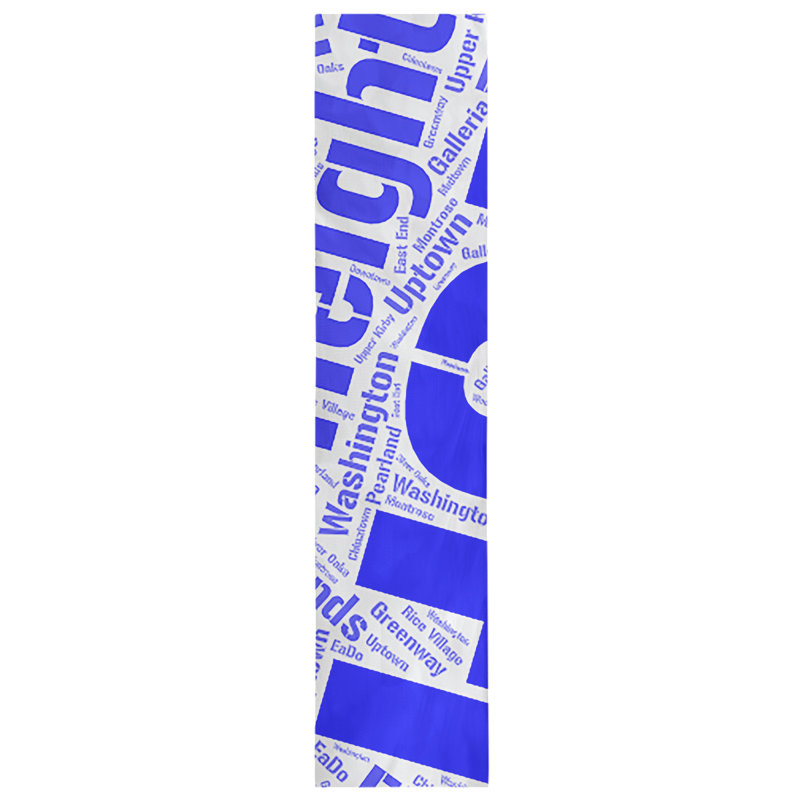 Cotton BlendTable Runner, 72" x 16", Blue, Houston