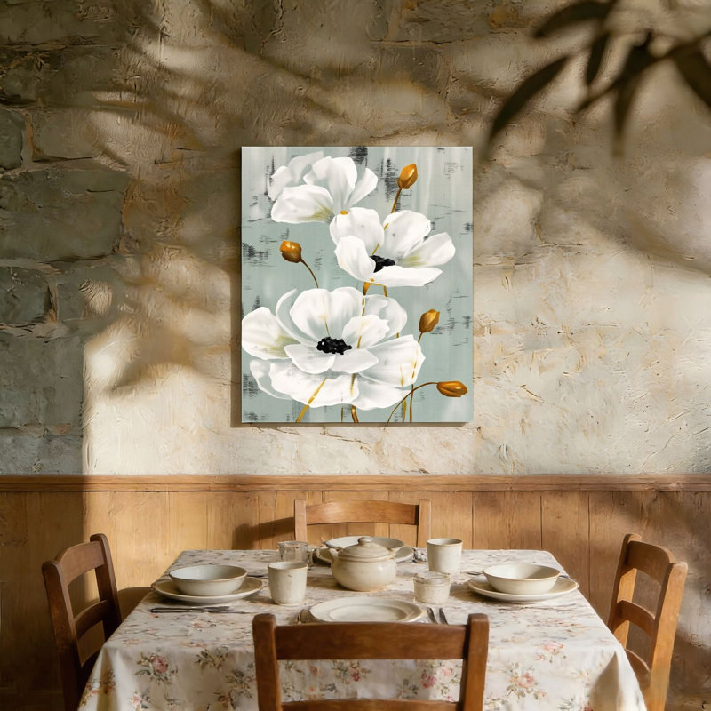 Plages, fleurs et animaux, art mural sans cadre, L 36 po x l 24 po