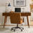 Virma 60.25"W Mid-Century Modern Solid Wood Writing Desk with Height Adjustable Desktop and Cable Management-905686141