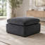 Repose-pieds Ashville en chenille, un module pour canapé modulaire-130186182