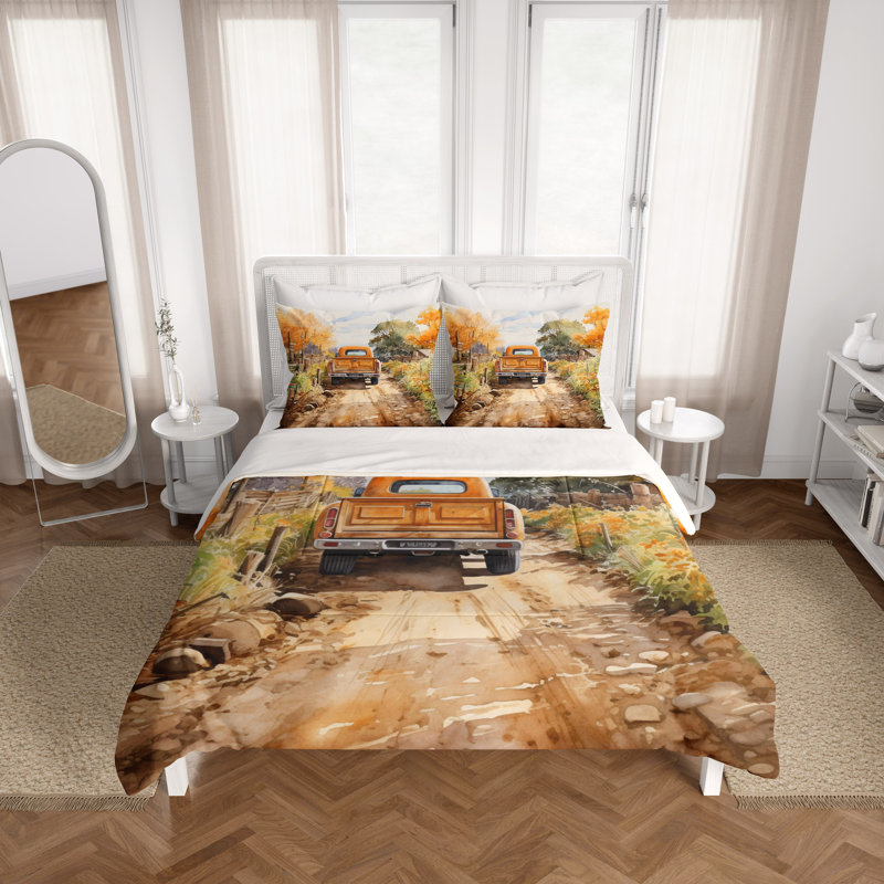 Abstract Duvet Cover, Twin Duvet Cover + 1 Queen Sham