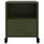 Ameara 36cm W Steel Bedside Table-1826630100
