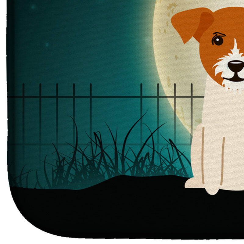 Tapis de séchage terrier-jack halloween