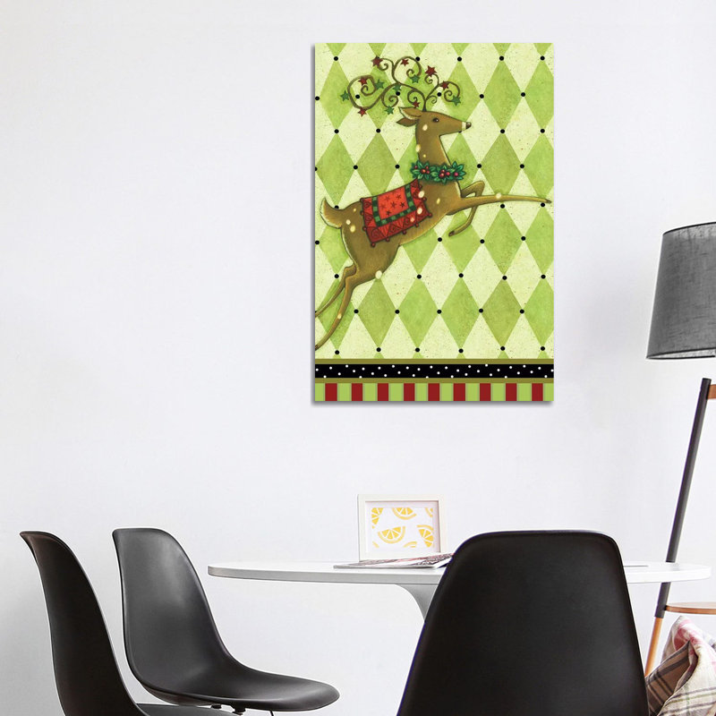 Harlequin Christmas I by Viv Eisner - Wrapped Canvas Gallery-Wrapped Canvas Giclée, 101.6 cm H x 66.04 cm W x 1.91 cm D