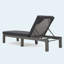 Fauteuil inclinable d'extérieur en fer gris