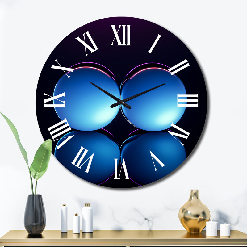 Horloge murale en métal, Très grand