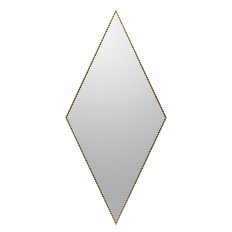 Abdoullah Wood Flat Wall Mirror