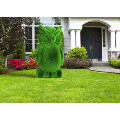Topiaire hibou extérieur - chiffres verts