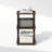 Furinno Turn-N-Tube 2-Tier End Table, Side Table, Walnut/Brown