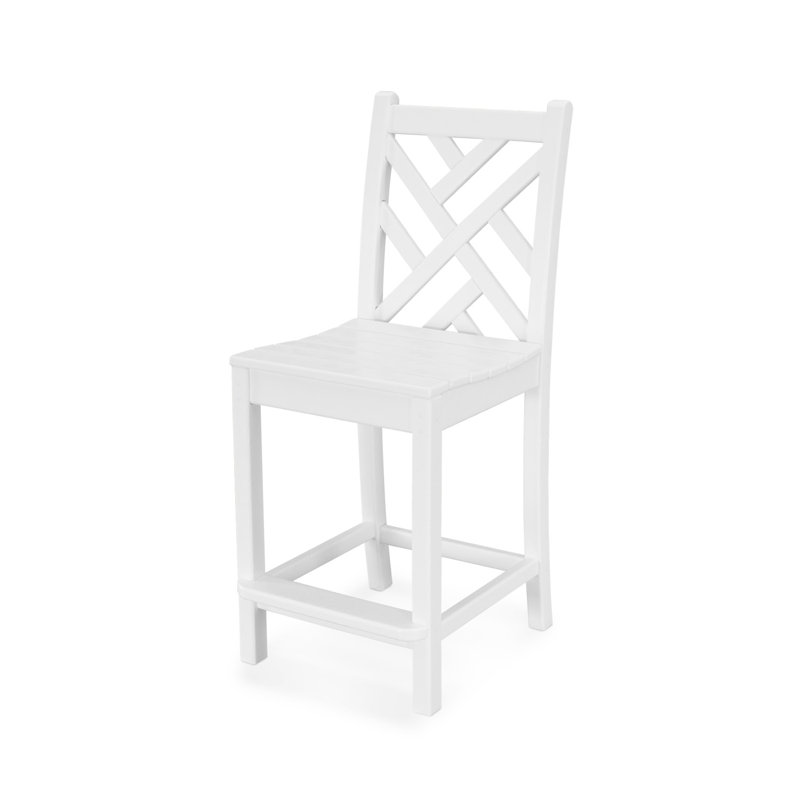 Chaise de comptoir Lakeside POLYWOOD Chippendale, Blanc