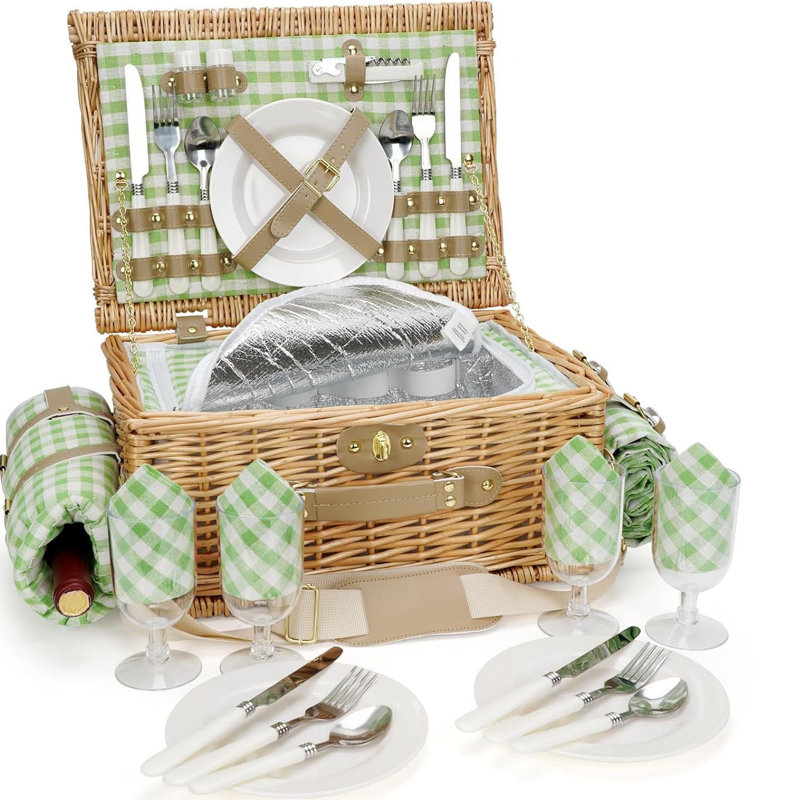Panier de pique-nique isolé pour 4 personnes