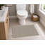 Tapis de toilette rectangulaire antidérapant et absorbant à rayures.-1006307775-1006313992