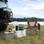 Chaise de camping pliante avec coussins Meriwether