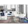 Beres Round Glass Top Metal Base Dining Table