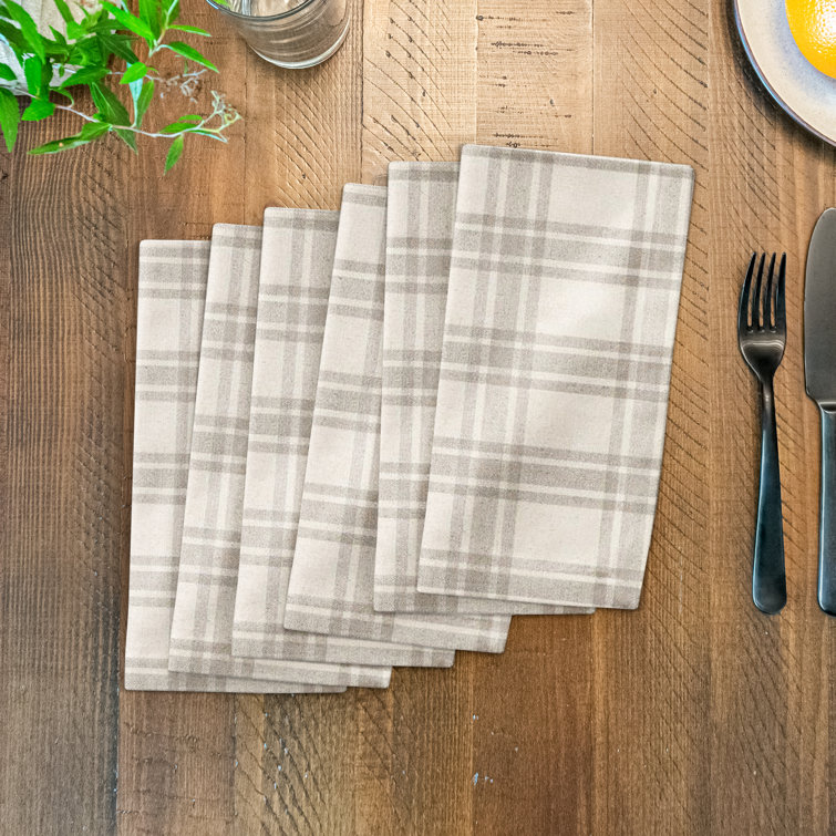 Print Cloth Napkins 100% Cotton Table Napkins Multi-Pattern Square Napkins 20+ Colors (Set of 12) Gracie Oaks Color: Teal Orange