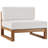 Upland Outdoor Teak Wood Patio Sofa
