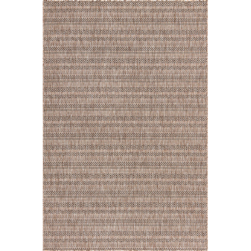Tapis d'extérieur scintillant brun clair, Rectangle 5 pi 3 po x 7 pi 10 po
