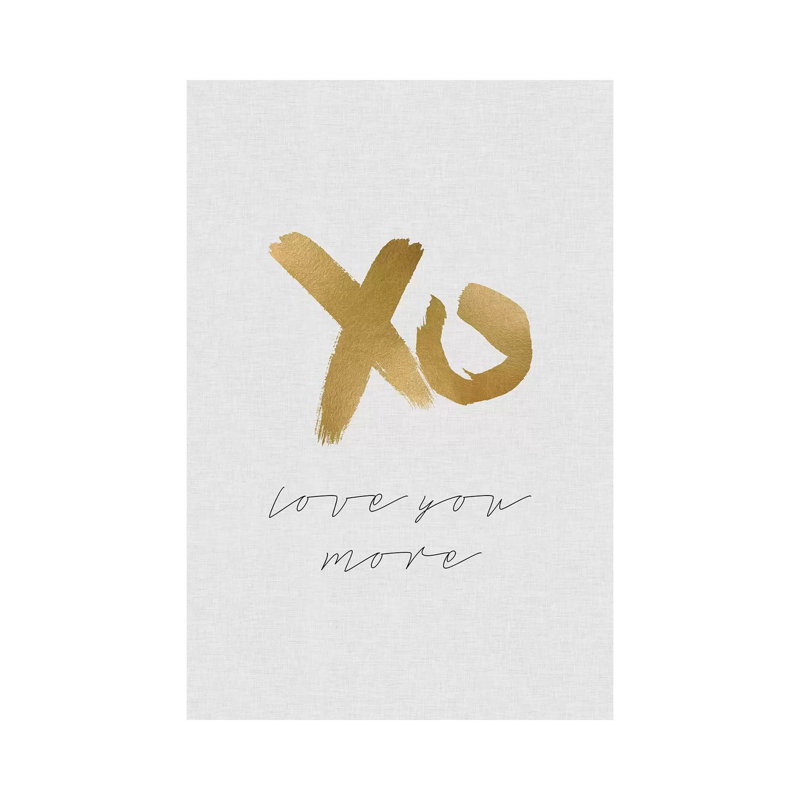 Love You More by Orara Studio - Wrapped Canvas Print, 101.6 cm H x 66.04 cm W x 1.91 cm D