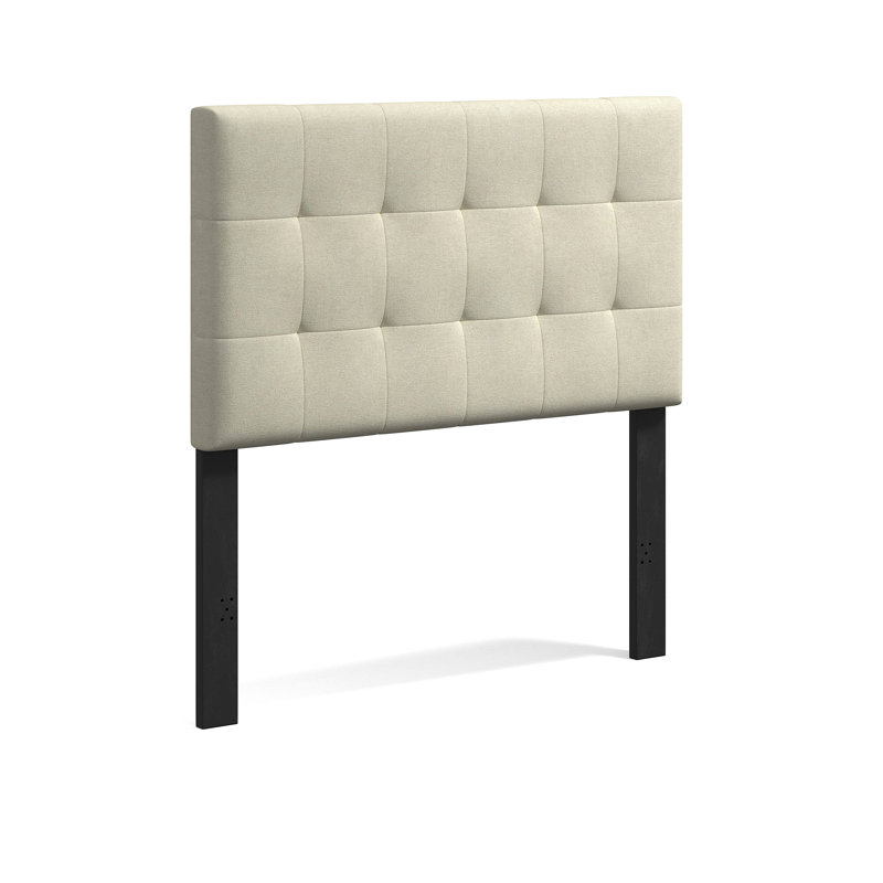 Saltz Upholstered Headboard, Twin, Beige