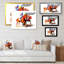«Three Jockey Racing Horses Racinging», reproduction d'art sur toile-1818967701-1818967703
