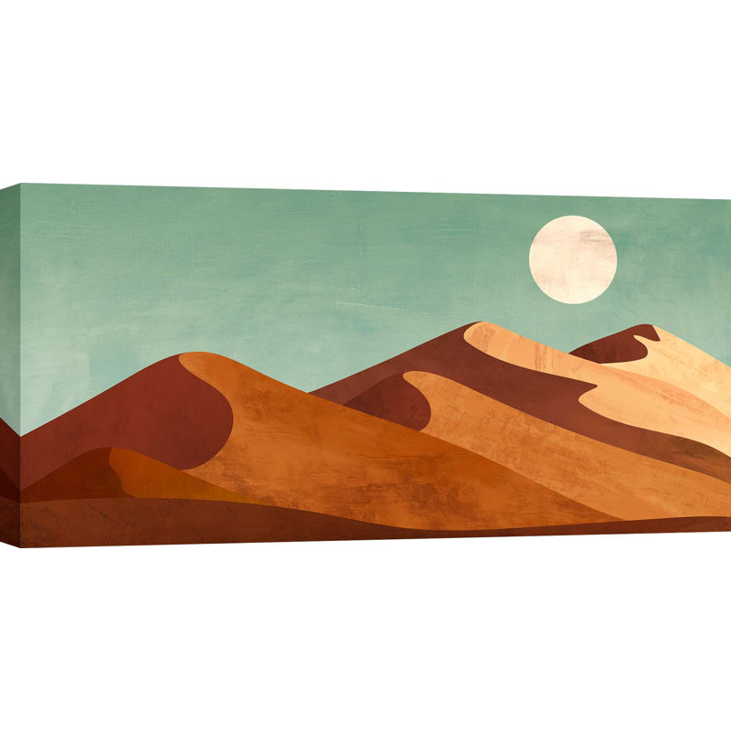 Dunes Of Tranquillity by Sayaka Miko - Wrapped Canvas Print, 35cm H x 70cm W x 4cm D
