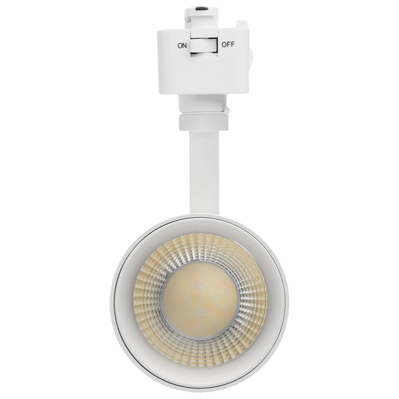 20 Watt LED Track Head 36 Degree Beam Spread J-Style Track 5 CCT Selectable , Matte White
