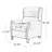Polestra 32.68" W Genuine Leather Manual Recliner-75689582