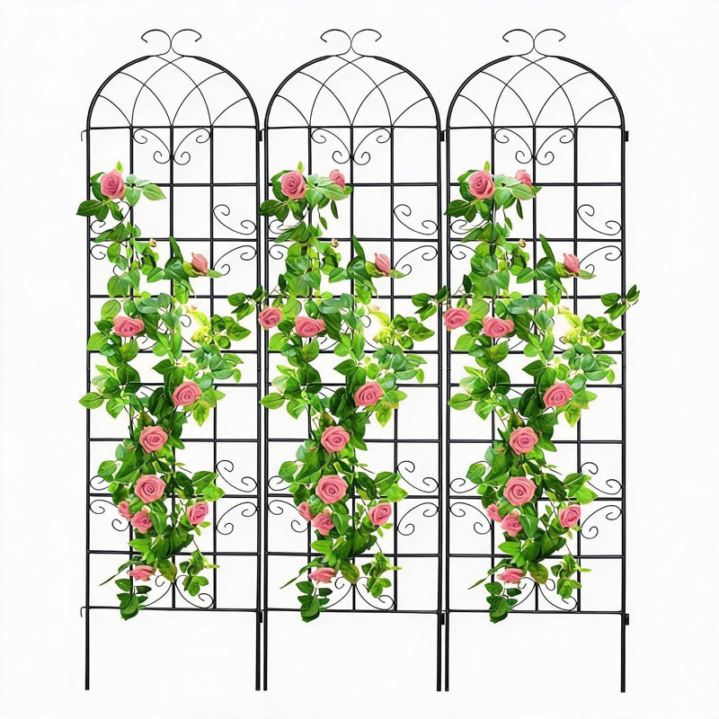 86.2 in. H x 19.7 in. W Expanding Trellis, Ensemble 3 pièces
