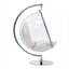  Fauteuil ballon blanc en similicuir