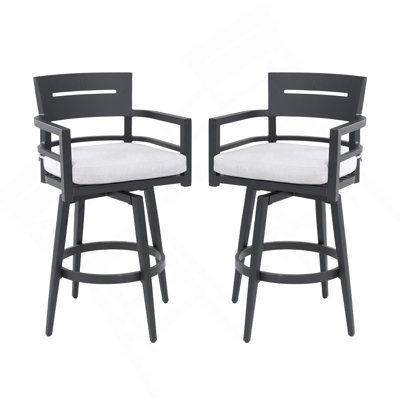 Chaises de bar pivotantes 2 pièces Modern Modern