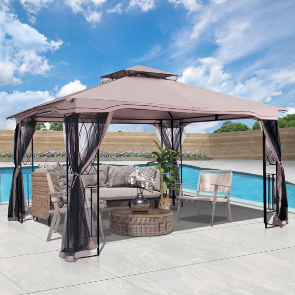 Brodhead 13.5 Ft. W X 13.5 Ft. D Steel Patio Gazebo Replacement Canopy