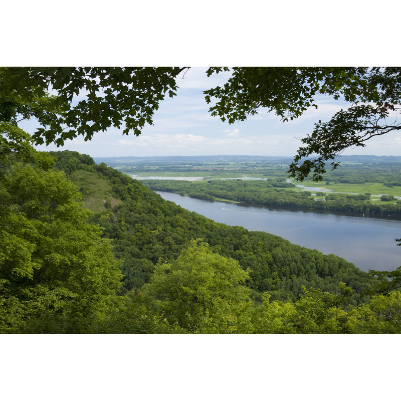 Anastacio Mississippi River Vista par John_Brueske - Photographie de toile tendue, L 36 po x H 24 po