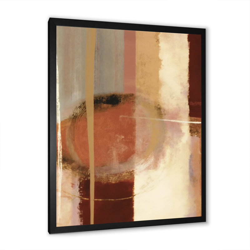 Chocolat brun élémentaire III 36, Toile avec cadre photo noir, L 12 po x H 20 po