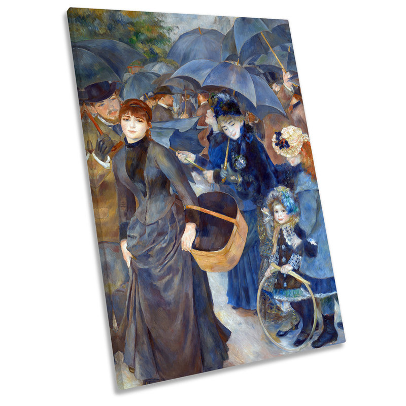 X7480 Pierre-Auguste Renoir The Umbrellas - Wrapped Canvas Painting, 91.4cm H x 61cm W x 4cm D