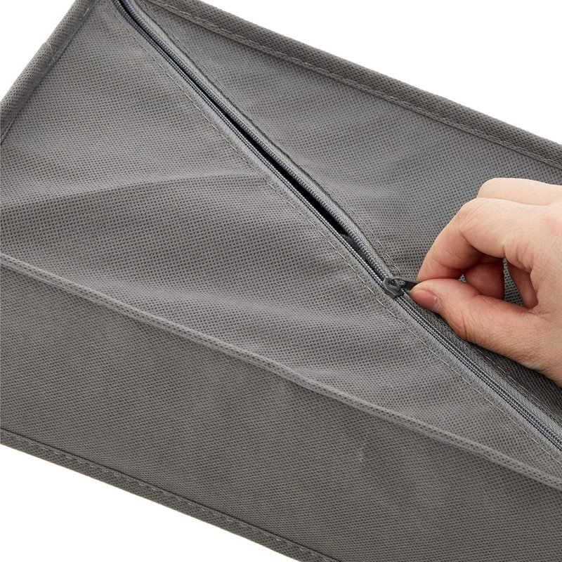 Dresser Organizers For Undergarments, Set Of 4, Grey