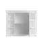 Armoire à pharmacie 35 po x 28 po avec miroir et tablettes, rangement mural-1368517034