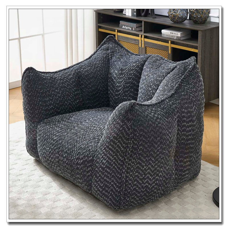 Fauteuil à billes en chenille, Noir