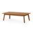 Outdoor Acacia Wood Loveseat And Coffee Table Set With Cushions