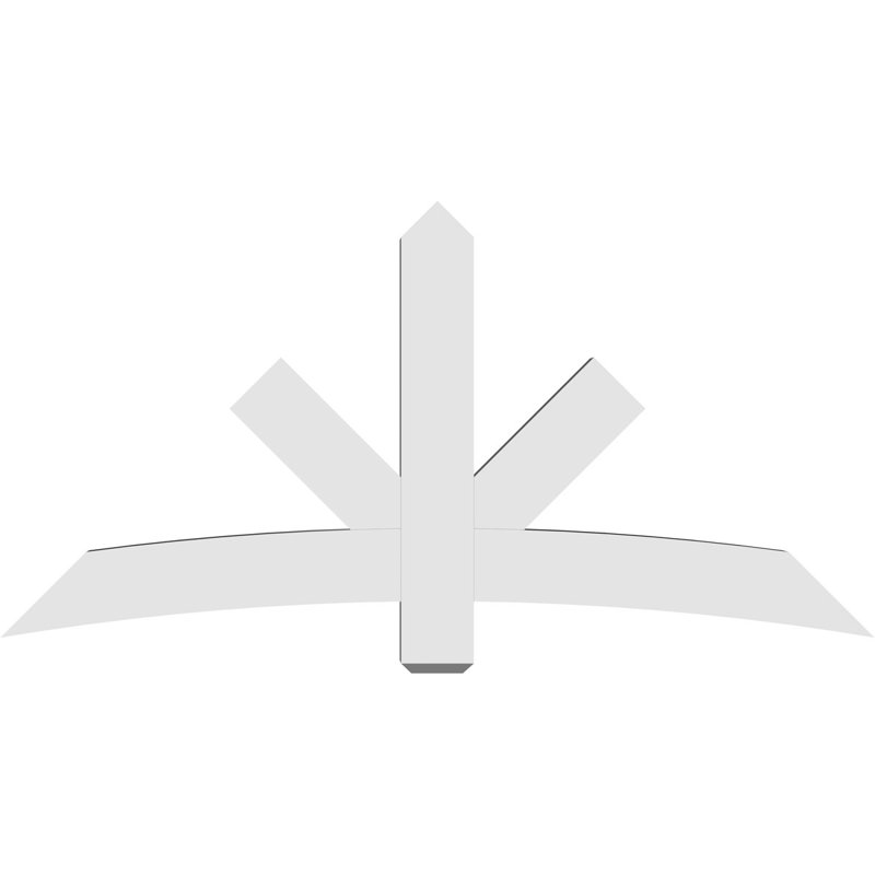 Support de pignon Alberta Alberta, H 36 po x l 72 po (pas 12/12), P 4 po x F 6 po, PVC
