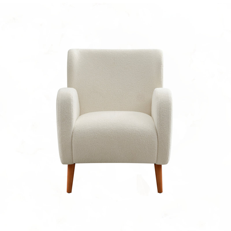 Fauteuil à oreilles Mirod, Beige Boucle