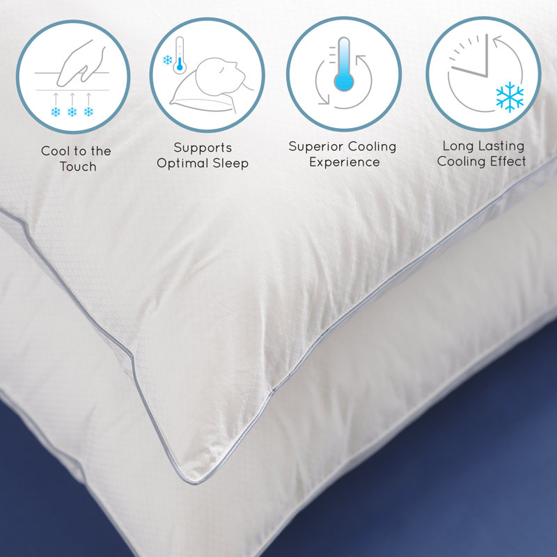Down Alternative Plush Cooling Pillow, Standard