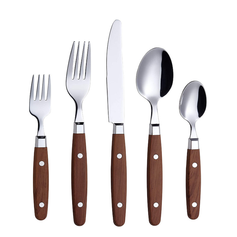 Ensemble de couverts 20 pièces Blima, service pour 4, En bois