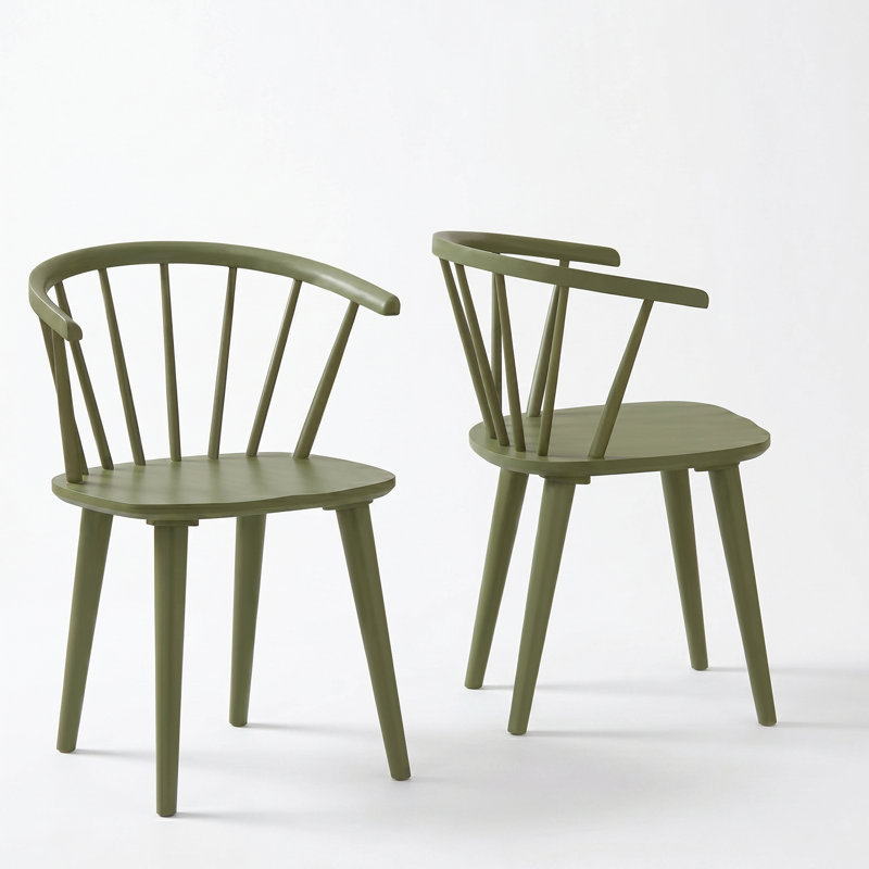Chaise d'appoint Demi-Lee, Olive Green